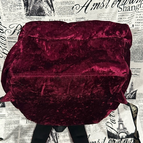 Victoria’s Secret PINK Velvet Velour Backpack Bag with Laptop Storage Full Size - Picture 5 of 8